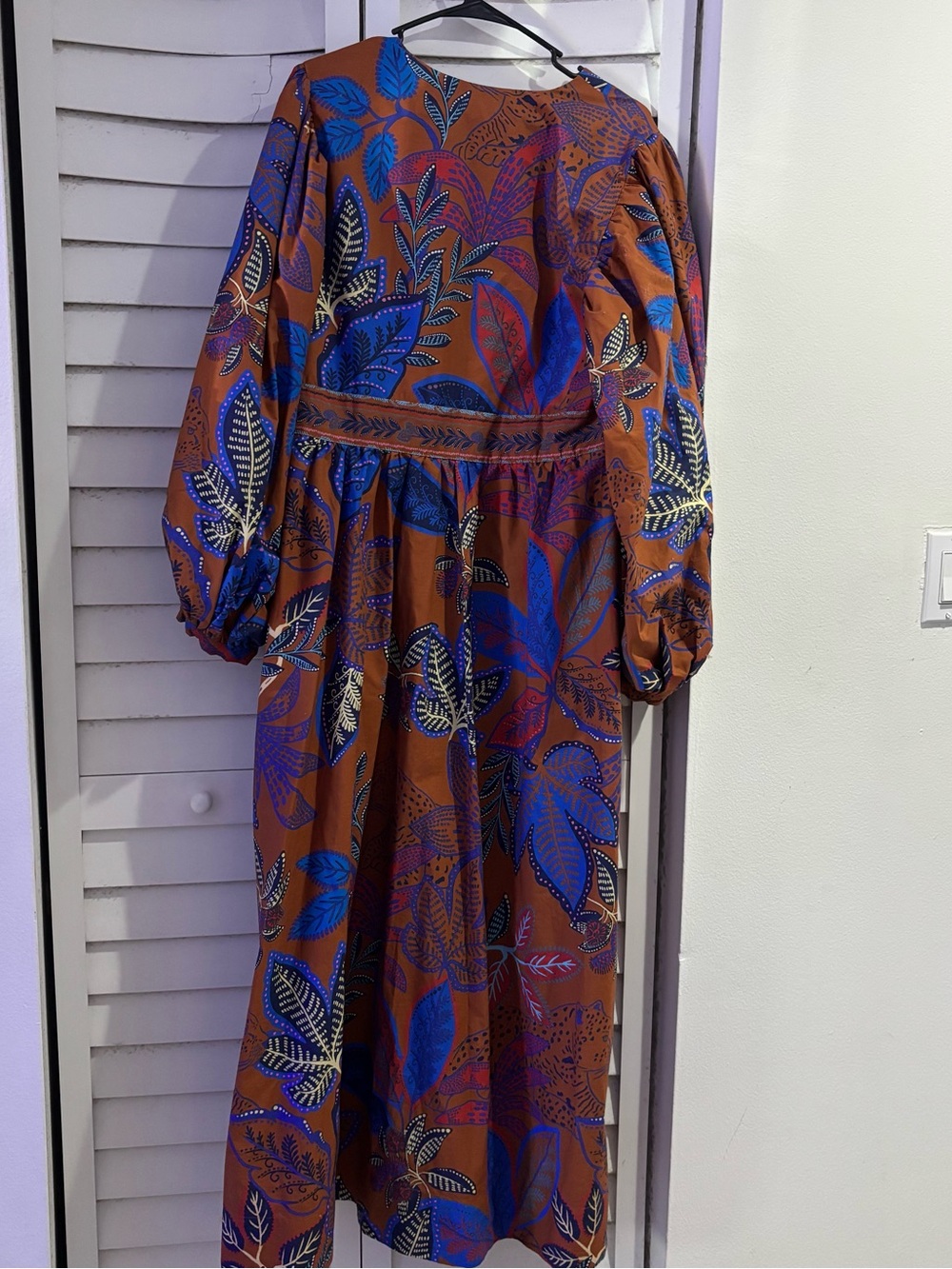 Farm Rio Tropical Print with Leaf and Jaguar Detail Dress Size XL - Picture 7 of 14
